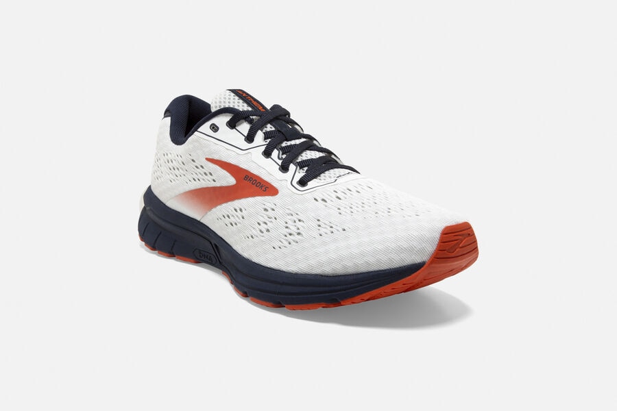 Brooks Anthem 3 Road Löparskor Herr - Vita/Röda - 2413-QJYXC